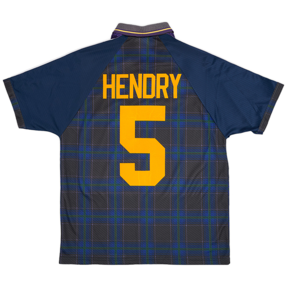 1994-96 Scotland Home Shirt Hendry #5 - 8/10 - (L)