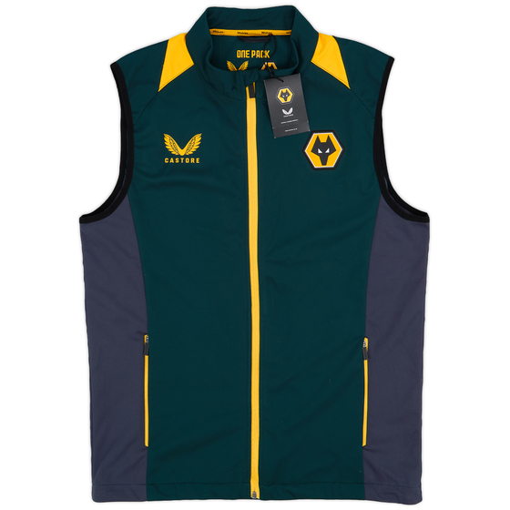 2021-22 Wolves Player Issue Pro Training Bench Gilet (S)