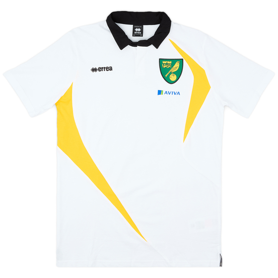 2014-15 Norwich Errea Polo T-Shirt - As New