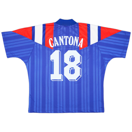 1992-94 France Home Shirt Cantona #18 - 9/10 - (XL)