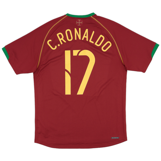 2006-08 Portugal Home Shirt C.Ronaldo #17 - 8/10 - (M)