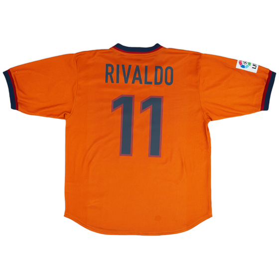 1998-99 Barcelona Third Shirt Rivaldo #11 - 9/10 - (L)