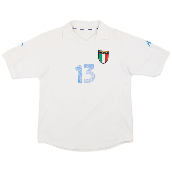 2001-02 Italy Women Away Shirt #13 - 4/10 - (Women's XL)