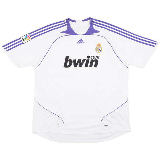 2007-08 Real Madrid Home Shirt - 9/10 - (XXL)