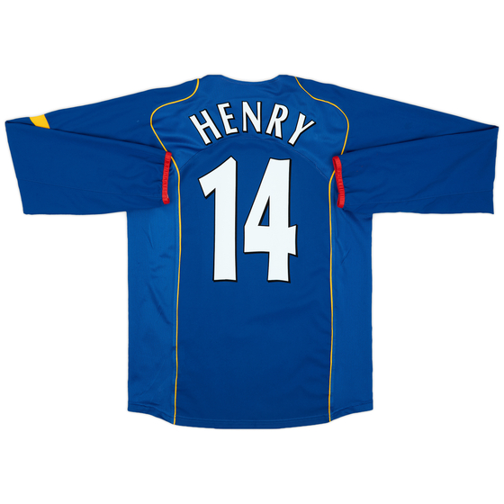 2004-06 Arsenal Away L/S Shirt Henry #14 - 5/10 - (S)
