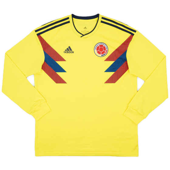 2018-19 Colombia Home L/S Shirt - 8/10 - (L)