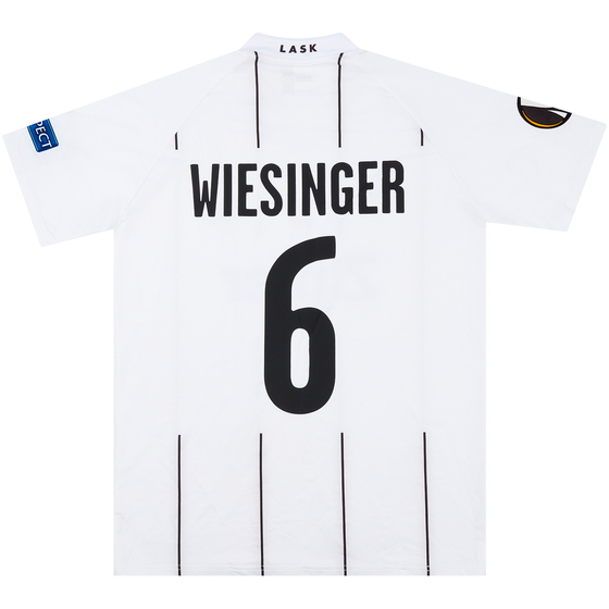 2019-20 LASK Linz Match Issue Europa League Home Shirt Wiesinger #6 (v Man Utd)