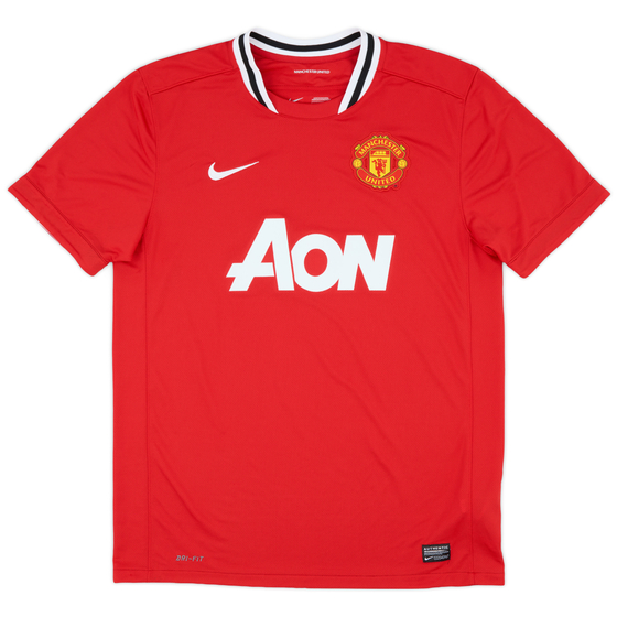 2011-12 Manchester United Home Shirt - 8/10 - (L)