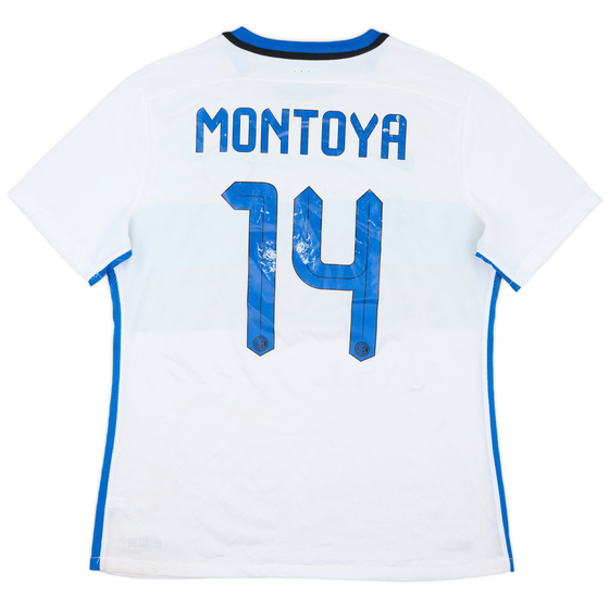 2015-16 Inter Milan Player Issue Away Shirt Montoya #14 - 5/10 - (XL)