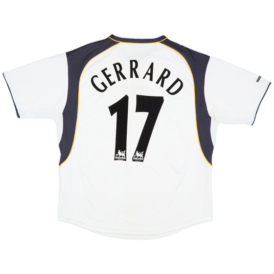 2001-03 Liverpool Away Shirt Gerrard #17 - 7/10 - (M)