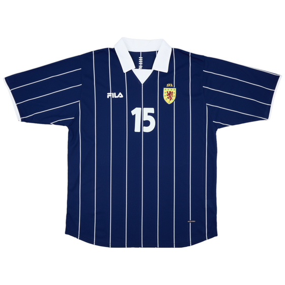 2002-03 Scotland Home Shirt #15 - 7/10 - (XL)