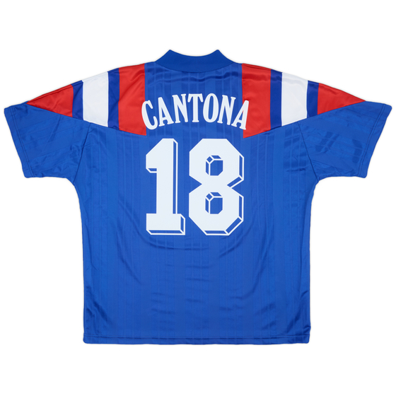 1992-94 France Home Shirt Cantona #18 - 9/10 - (L/XL)