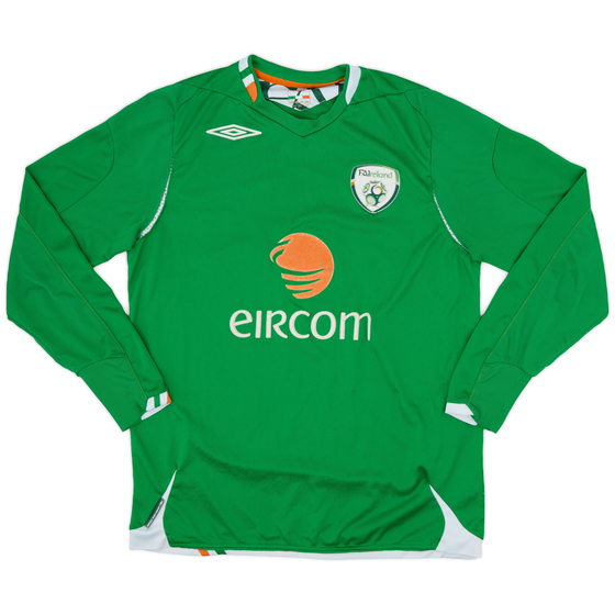 2006-08 Ireland Home L/S Shirt - 6/10 - (M)