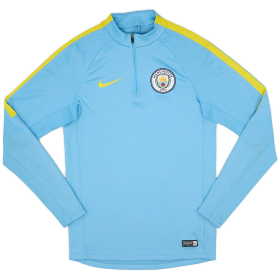 2016-17 Manchester City Nike 1/4 Zip Drill Top - 5/10 - (S)