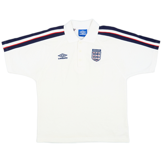 1998-00 England Umbro Polo Shirt - 8/10 - (Y)