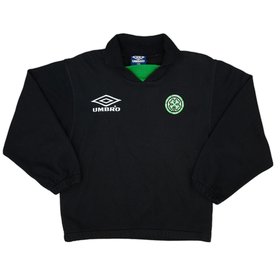 1995-96 Celtic Umbro Polo Sweat Top - 8/10 - (XS)