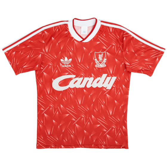 1989-91 Liverpool Home Shirt - 8/10 - (M)