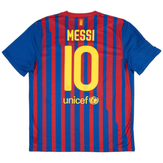 2011-12 Barcelona Home Shirt Messi #10 - 9/10 - (XL)