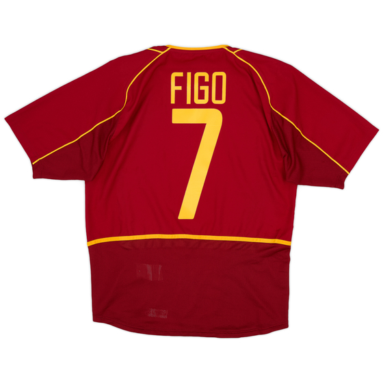 2002-04 Portugal Home Shirt FIgo #7 - 8/10 - (S)