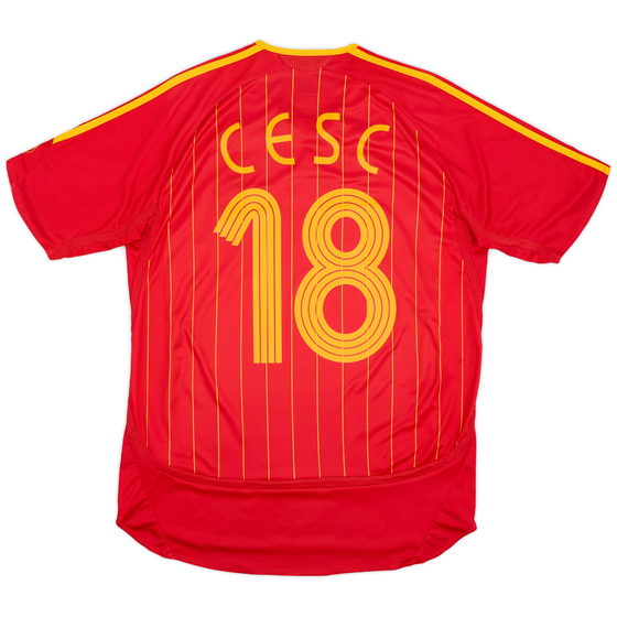 2006-08 Spain Home Shirt Cesc #18 - 5/10 - (M)