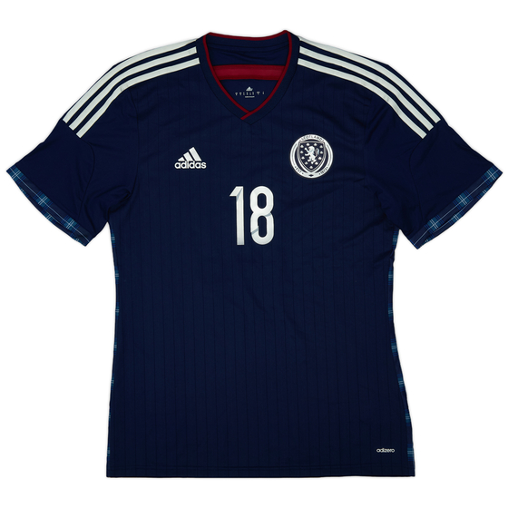 2014-15 Scotland Player Issue Home Shirt #18 - 10/10 - (L)