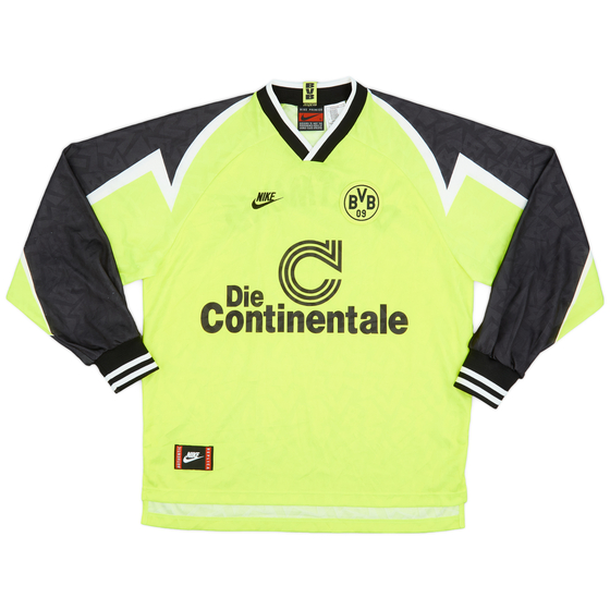 1995-96 Borussia Dortmund Home L/S Shirt - 9/10 - (XL)