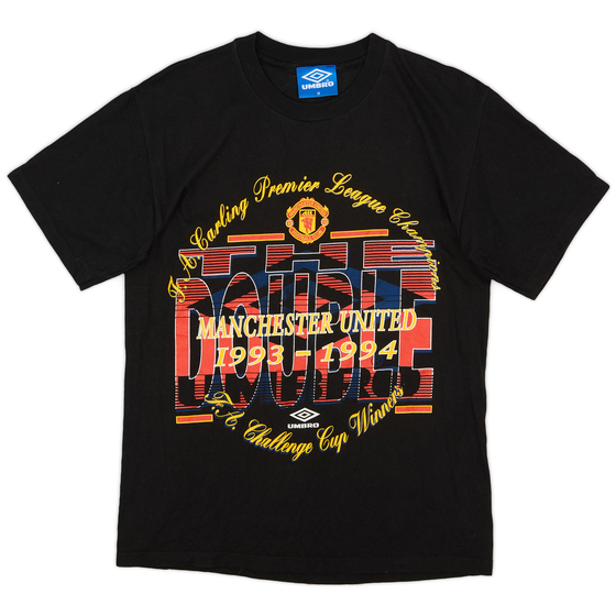 1994-95 Manchester United Umbro Cotton Tee - 9/10 - (M)