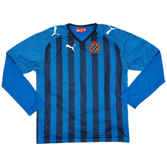 2008-09 Club Brugge Authentic Home L/S Shirt - 10/10 - (XL.Boys)
