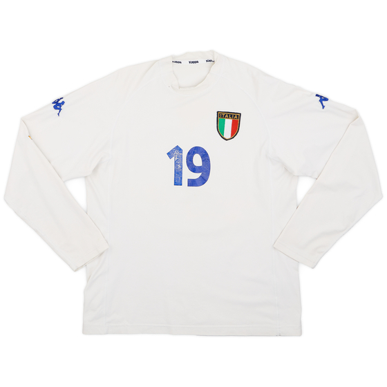 2000-01 Italy Away L/S Shirt #19 - 4/10 - (L)