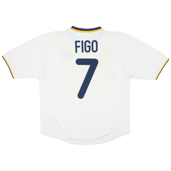 2000-02 Portugal Away Shirt Figo #7 - 9/10 - (M)