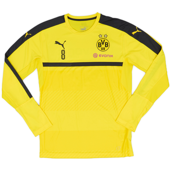 2015-16 Borussia Dortmund Player Issue Puma Training L/S Shirt #8 - 9/10 - (M)