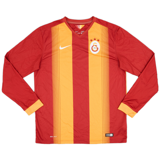 2014-15 Galatasaray Home L/S Shirt - 9/10 - (L)