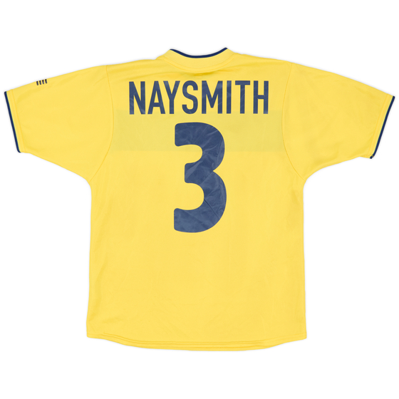 2002-03 Scotland Away Shirt Naysmith #3 - 7/10 - (XL.Boys)