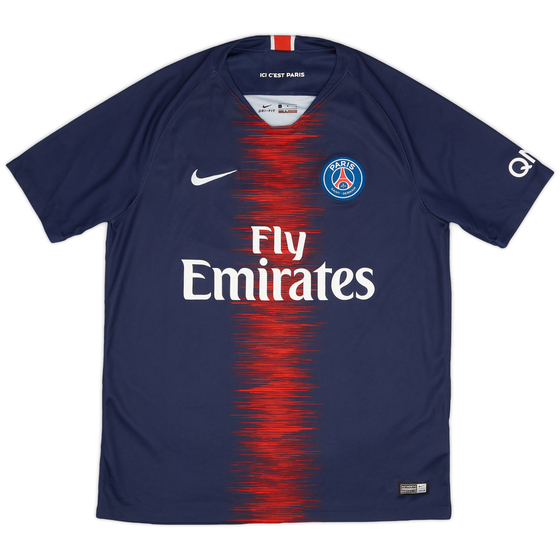 2018-19 Paris Saint-Germain Home Shirt - 9/10 - (L)