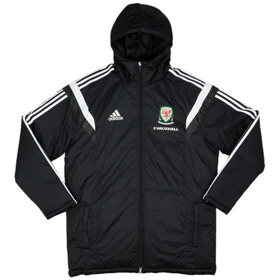 2013-14 Wales adidas Hooded Padded Bench Coat - 10/10 - (L)