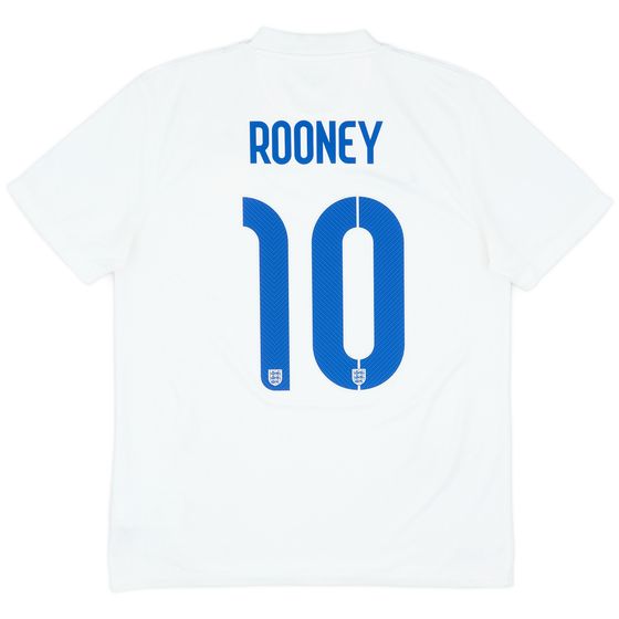 2014-15 England Home Shirt Rooney #10 - 8/10 - (M)