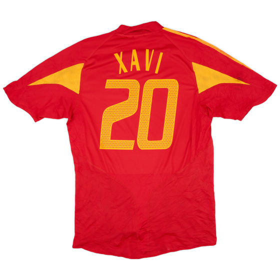 2004-06 Spain Home Shirt Xavi #20 - 6/10 - (L)