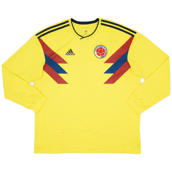 2018-19 Colombia Home L/S Shirt - 5/10 - (XL)