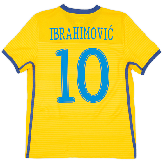 2010-11 Sweden Home Shirt Ibrahimović #10 - 8/10 - (M)