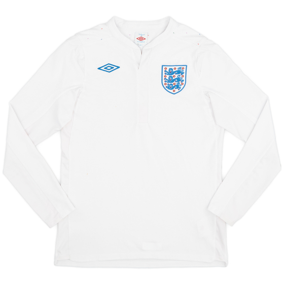 2010-11 England Home L/S Shirt - 6/10 - (S)