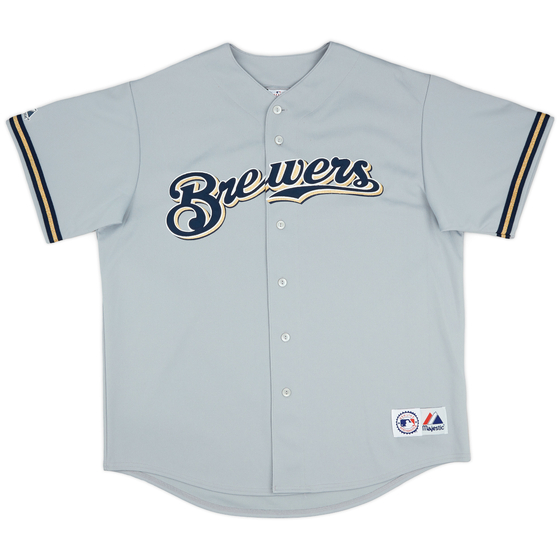 2005-08 Milwaukee Brewers Majestic Away Jersey (Excellent) XL