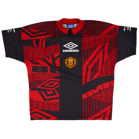 1996-97 Manchester United Umbro Training Shirt - 8/10 - (L)