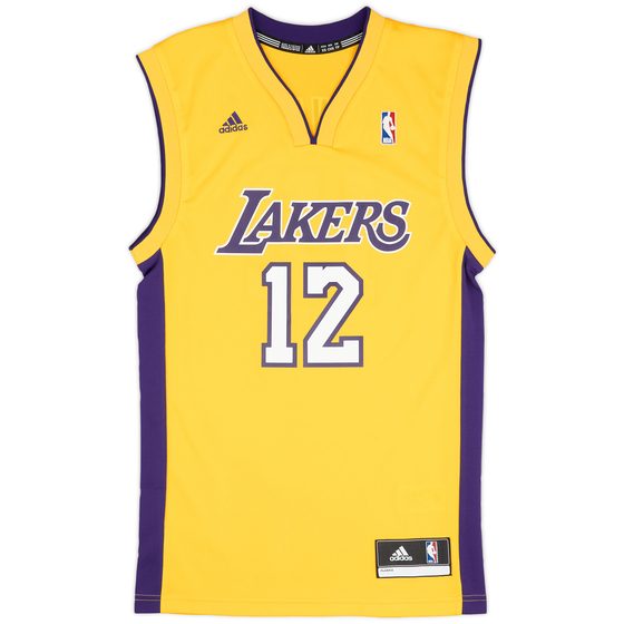 2012-13 LA Lakers Howard #12 adidas Home Jersey (Very Good) XS