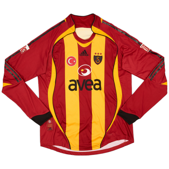 2006-07 Galatasaray Home L/S Shirt - 6/10 - (L)
