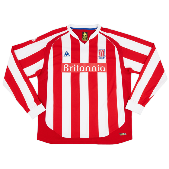 2009-10 Stoke City Home L/S Shirt - 8/10 - (XL)