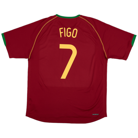 2006-08 Portugal Home Shirt Figo #7 - 9/10 - (L)
