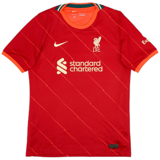 2021-22 Liverpool Home Shirt - 8/10 - (XL.Boys)