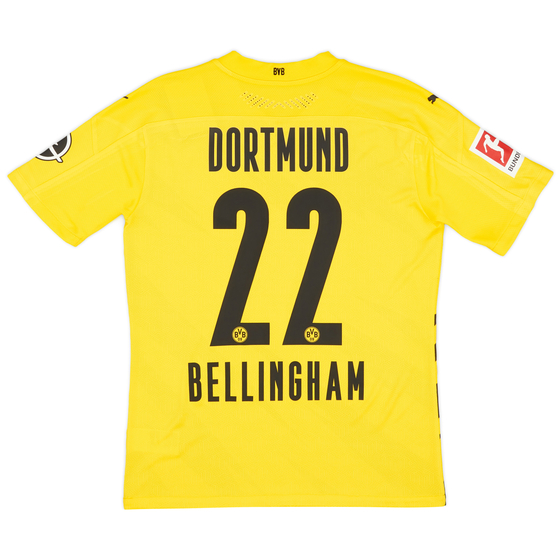 2020-21 Borussia Dortmund Player Issue Home Shirt Bellingham #22 (S)