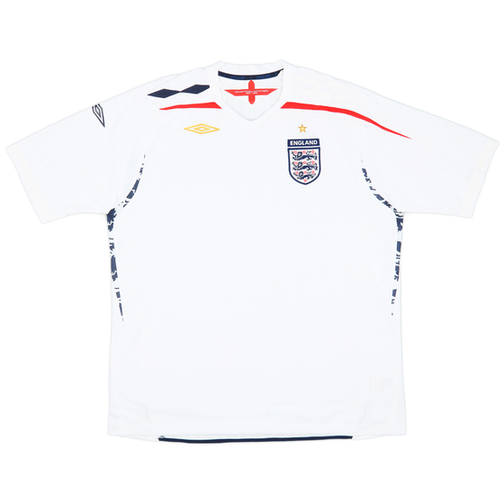 2007-09 England Home Shirt - 9/10 - (3XL)