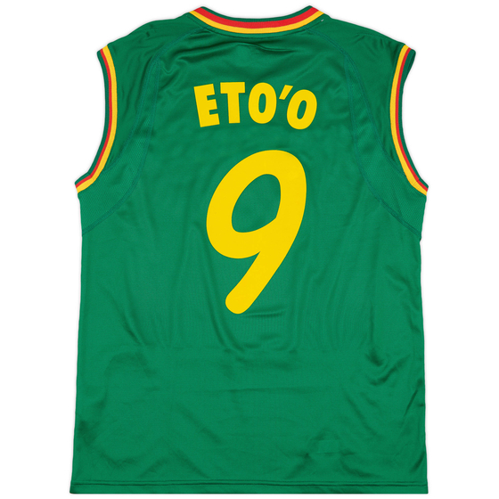 2002 Cameroon Home Vest Shirt Eto'o #9 - 9/10 - (XL)